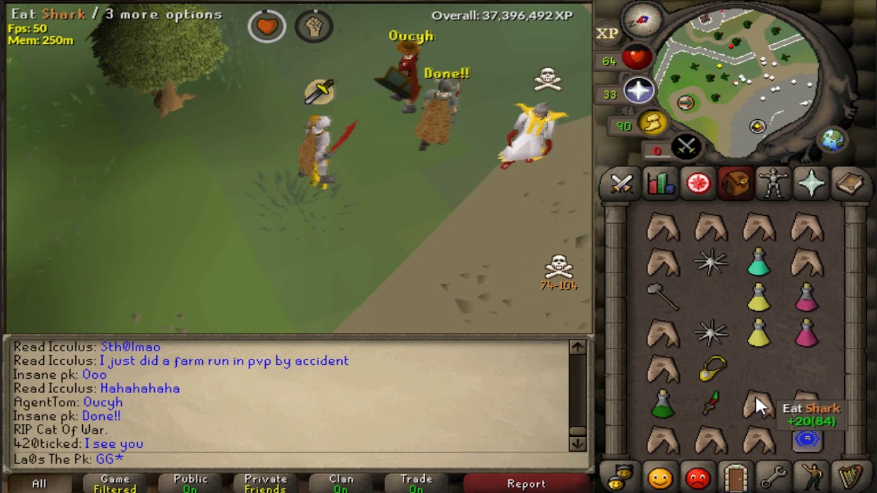 Addy Pure Laos - PvP/Pk Video 2 - Old School Runescape - Proselyte Pure