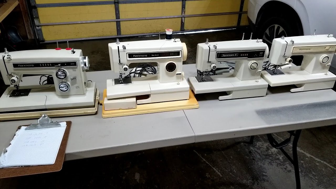 SEARS KENMORE 158 SERIES SEWING MACHINES PURCHASED 4 CONVERTIBLES TO REVIEW  