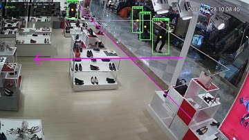 Jetson Nano Count Passing by and Come in store in super market