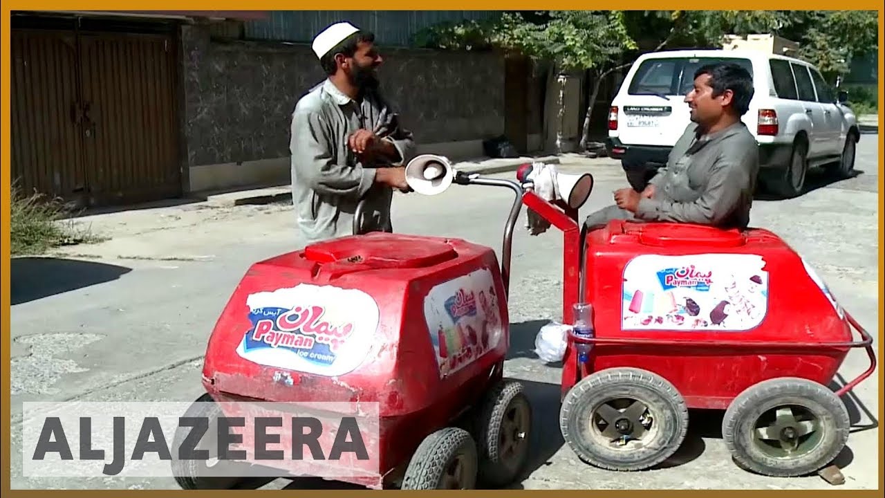 تجميد أعمال عربات بيع المثلجات في كابول بعد الاضطرابات | الجزيرة الإنجليزية