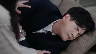 He had a stomach ache and his wife took care of him - Sick male lead #hurtscene #sickscene