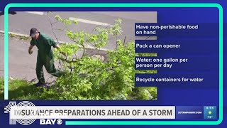 Here are some tips for insurance preparations ahead of storm