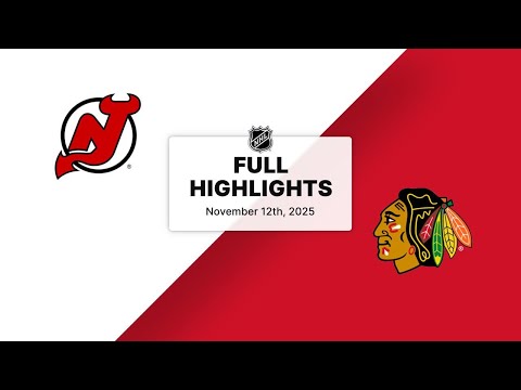 NHL Highlights | Devils vs. Blackhawks | November 12, 2025