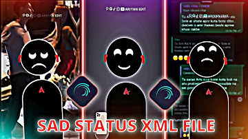 Broken Heart 💔 Attitude Presenting 🥵 Trend Xml | New Trend Xml | Alight Motion Trend Video Editing