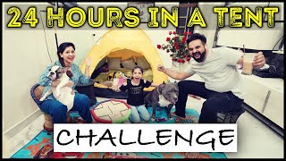 Living in a TENT for 24 Hours *CHALLENGE* | Harpreet SDC