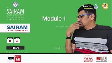 LectureVideo 18CS45 Module 1  Objects and Functions  Reji Thomas
