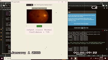 [DEMO] CLASSIFICATION OF DIABETIC RETINOPATHY FUNDUS IMAGE USING NEURAL NETWORK GUI BASED - Part 2