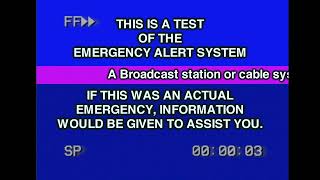 Mock EAS: Comcast Required Weekly Test with Scroll (1999)