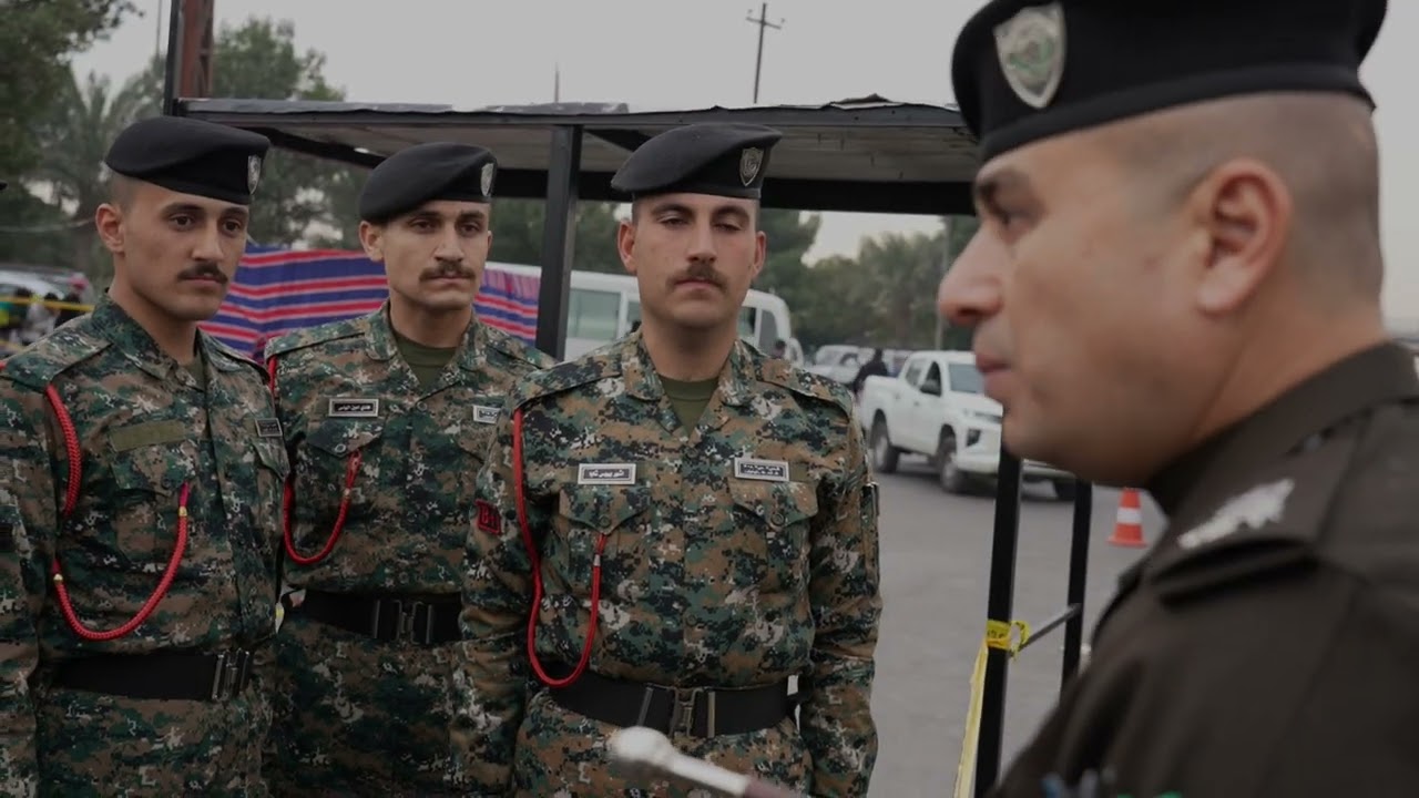 مشاركة طلبة الدورة 70 كلية الشرطة ودورة 10 معهد اعداد مفوضي الشرطة في تامين الزيارة الرجبية