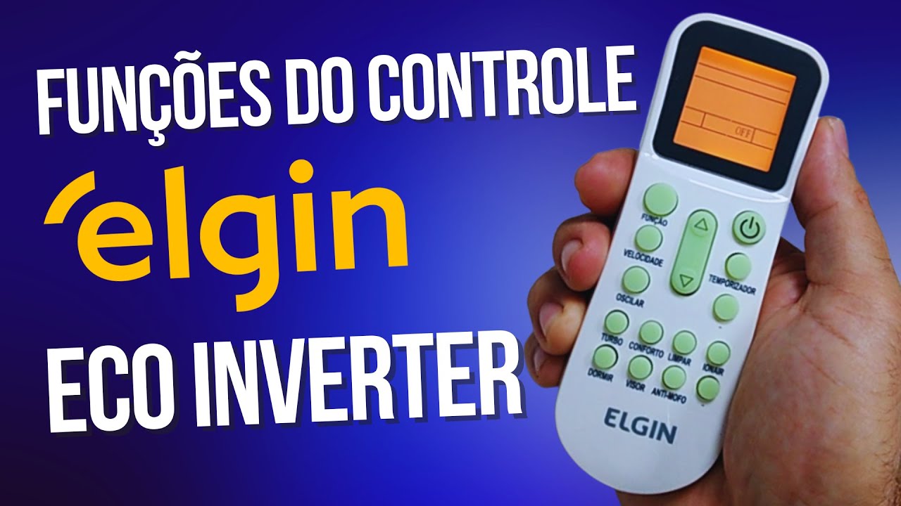 Funções do controle remoto Ar condicionado ELGIN eco Inverter