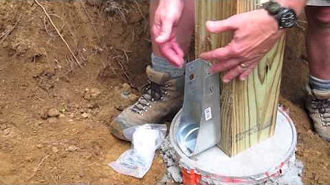 DIY Shed AsktheBuilder How to Install a Wood Post Hold Down Anchor