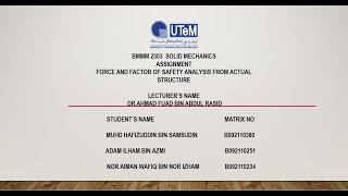 BMMM 2303 ASSIGNMENT SOLID MECHANICS 2BMMA S1_1 Wealth
