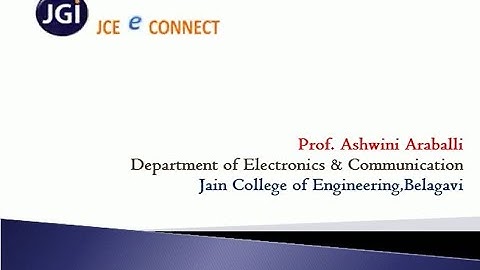 JCE EC ARM Microcontroller & Embedded Systems 17EC62 Module 4.3 Ashwini A