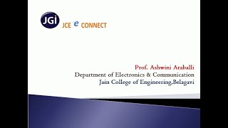 JCE EC ARM Microcontroller & Embedded Systems 17EC62 Module 4.3 Ashwini A