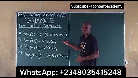 Properties of Variance
