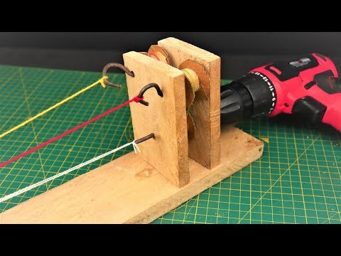 How to Make a Simple Rope making Machine