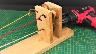 : How to Make a Simple Rope making Machine |DIY