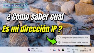 Como conocer la dirección  IP de mi computadora y por que es util