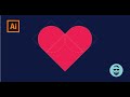 3 easy methods on how to create vector heart shapes using adobe illustrator. Basic Beginner tutorial