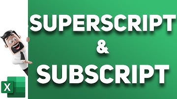 Subscripts & Superscripts in Excel (with Examples)