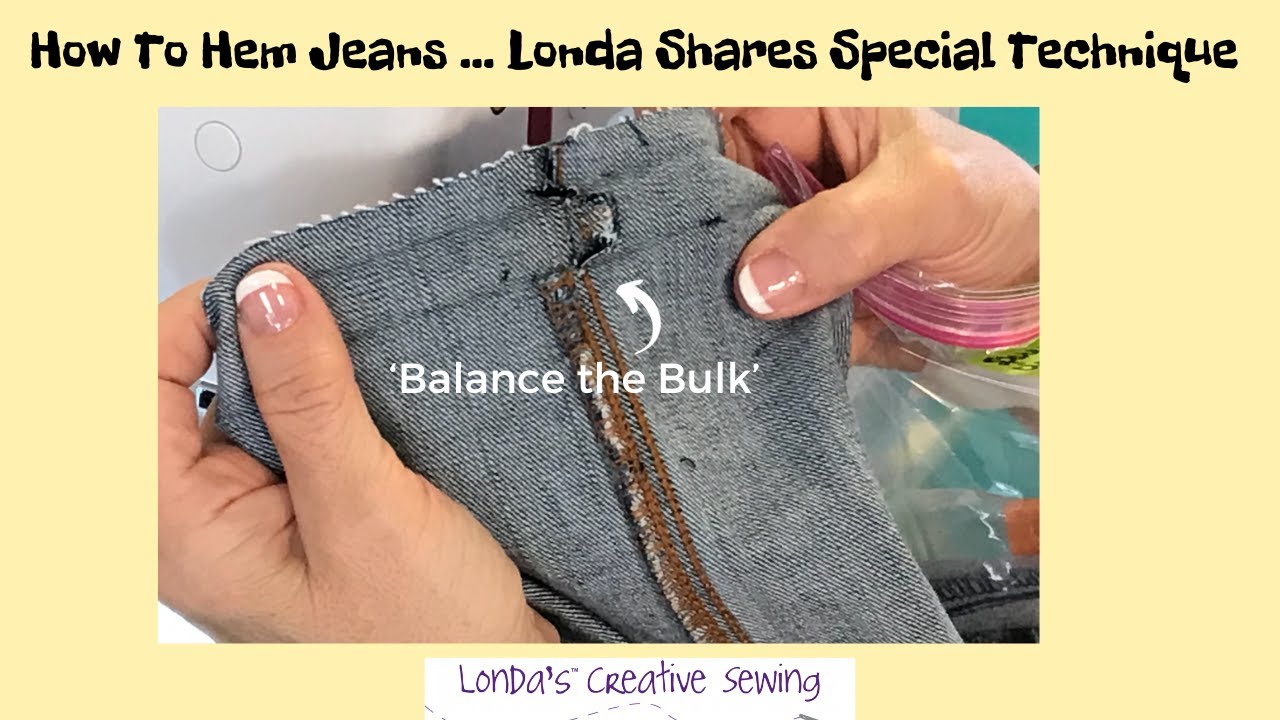 How To Hem Jeans - YouTube