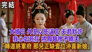 【一口氣看完】大婚日,外室以死逼宮,夫君默許。我心如死灰,將鳳簪贈予轎夫「轉道將軍府 那兒正缺壹位沖喜新娘」#古言#小説#古風#故事#爽文#大女主#完結