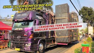 Insane and unbeatable‼️ 150-subwoofer Bofago spec simulation test running, here’s how it looks