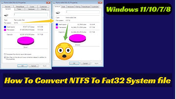 How To Convert NTFS To Fat32 System file In Windows 11/10/7/8