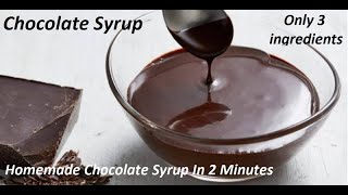 Chocolate Syrup Recipe/Homemade Chocolate Sauce/Syrup/How to make Chocolate Syrup/sauce in 2 Minutes