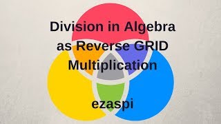 Algebra: Division.. reverse multiplication.. GRID method