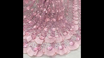 Exclusive Fancy Designer Imported Net embroidery…!!All over sequence with Beautiful Appliqué work…!!