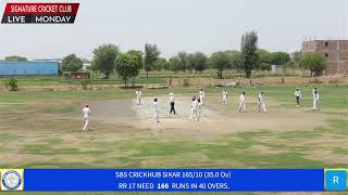 FINAL LIVE MATCH -- U17 J P MEMORIAL CUP SBS CRICKHUB SIKAR VS RAJASTHAN ROYALS 17