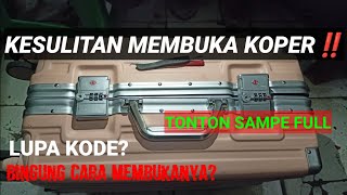 TIPS MEMBUKA KOPER YANG TERKUNCI/ LUPA KODE KOPER‼️