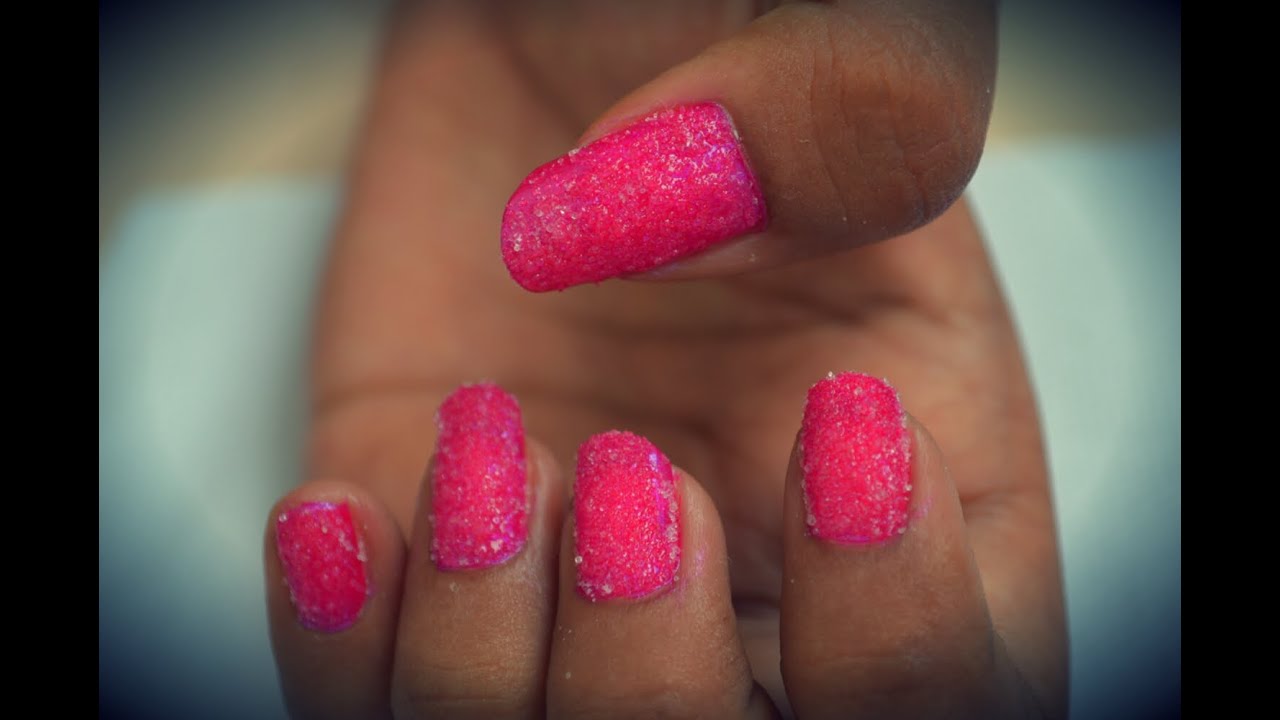 nail art with salt YouTube