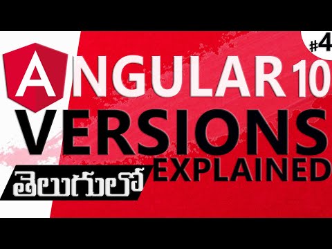 ANGULAR IN TELUGU | ANGULAR 10 IN TELUGU | ANGULAR VERSIONS