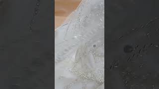 تطريز هاند ميد فستان زفاف الكم شيفون