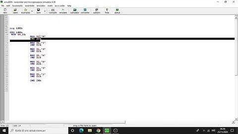 Cara Menjalankan program sederhana emu8086