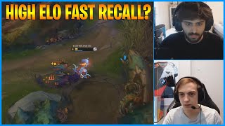 Yassuo Shows Jungler Fast Recall Trick...LoL Daily Moments Ep 1044