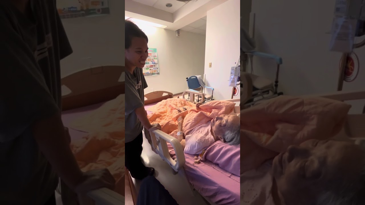 清晨5點的聊天。#王老師的日常 #91歲#住院 #luluintaiwan 。2024/07/01。