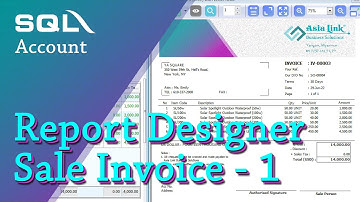 SQL Account - Report Design (Edit Sale Invoice Basic 1)