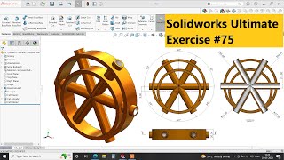 ✅Solidworks Ultimate exercise #75 | Solidworks Tutorial for beginners.