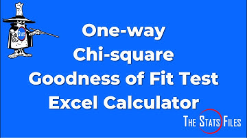 How to do a One way Chi square Goodness of Fit Test using free Excel Calculator