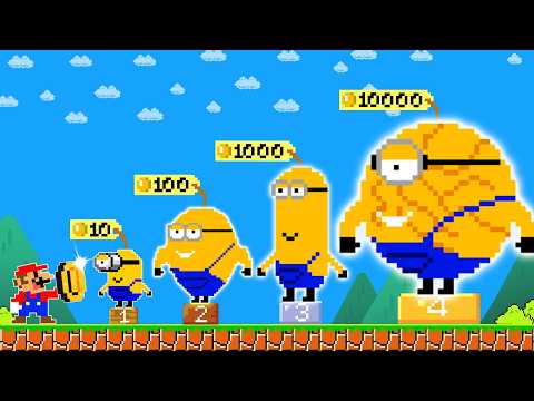 Super Mario Bros. But Mario Can Buy All Team MINION | Mario Box