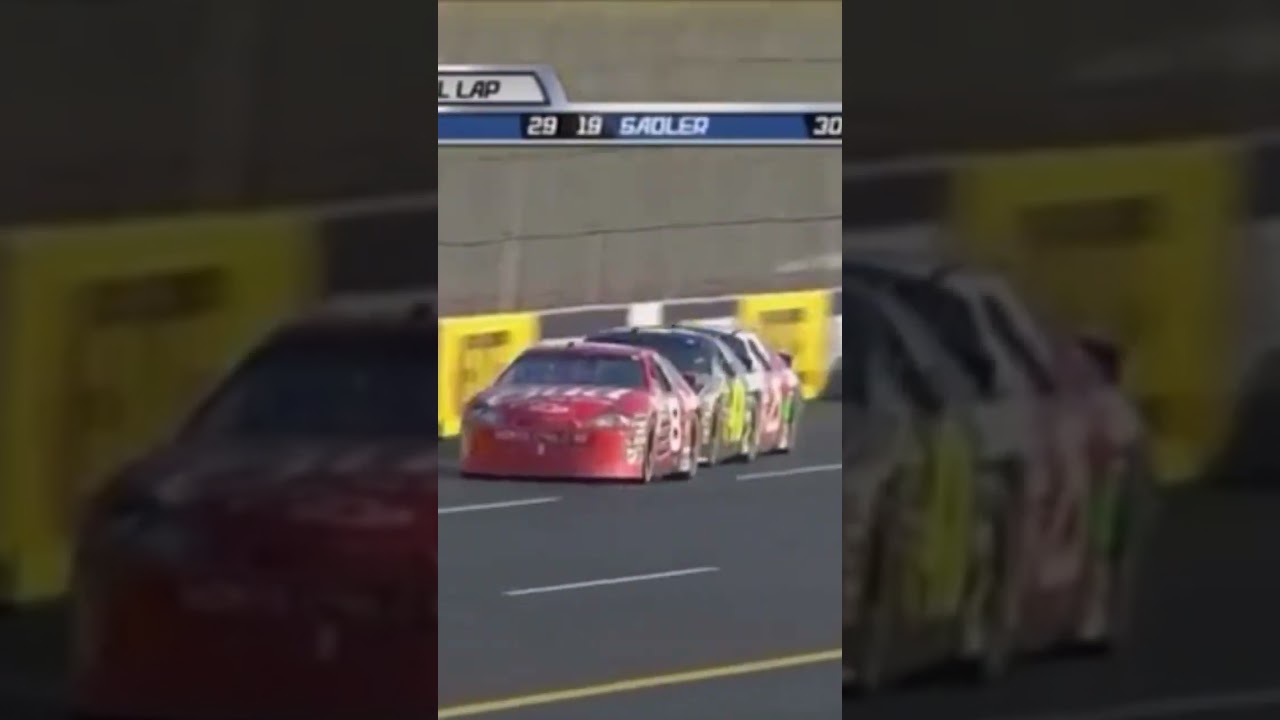 Oh No! He turned them both! Dale Jr and Jimmie Johnson Talladega 2006 Brian Vickers wins NASCAR