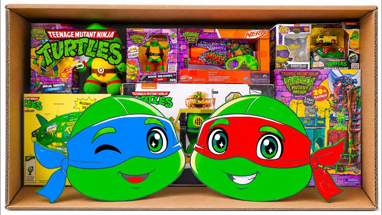 Teenage Mutant Ninja Turtles Toys Unboxing ASMR | Secret Ninja