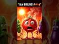 Heat Made Tomato Boil! 🍅🔥 | #Funny Vegetable Story | #Animated Shorts#cartoonshorts #shorts