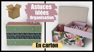 Sorganiser Avec Du Carton Idées Et Astuces Recyclage