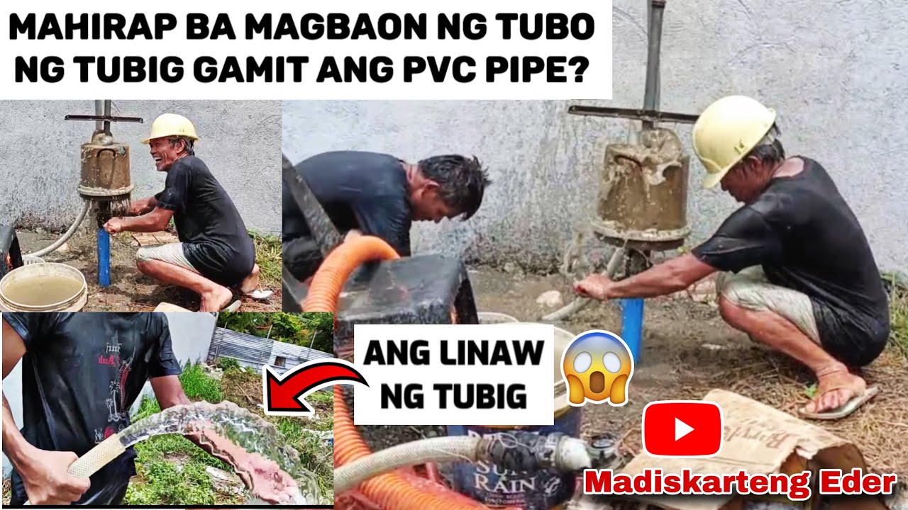 PAGBAON NG TUBO NG TUBIG GAMIT ANG PVC PIPE | MAHIRAP NGA BA? | Madiskarteng Eder