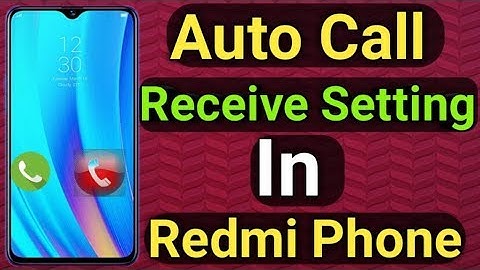 Redmi Phone Auto Call Answer Setting || Auto answer Automatically pick up incoming calls