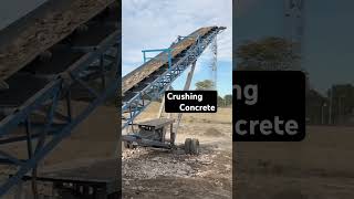 Crushing Concrete Jaw Crusher #construction #stack #crushing #concrete #crusher #recycle #recycling